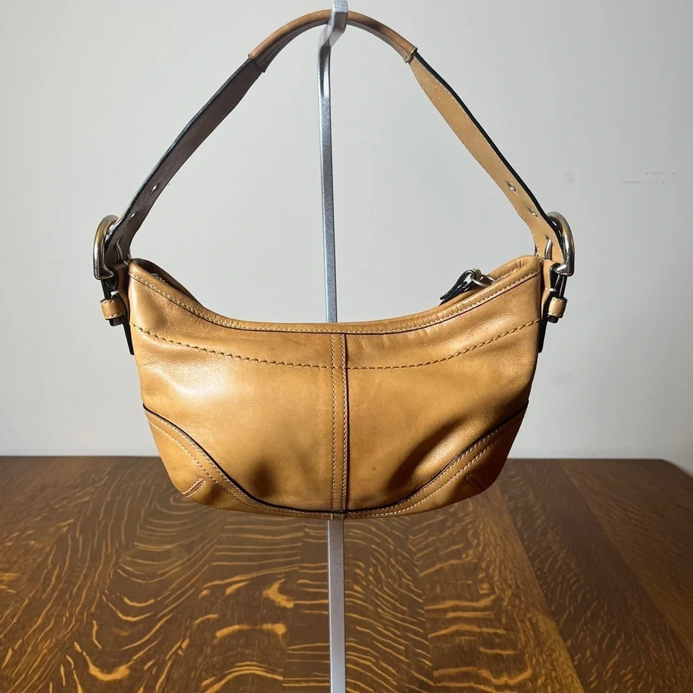 Coach Tan Leather SoHo Hobo Shoulder Bag - Picture 1 of 14